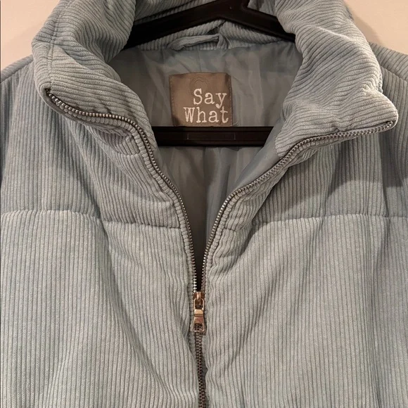 Women's Sky Blue Puffer Jacket - Picture 4 of 6